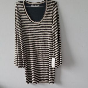 Striped Black and Gold Dress